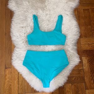 Girlfriend Collective Aqua Bikini